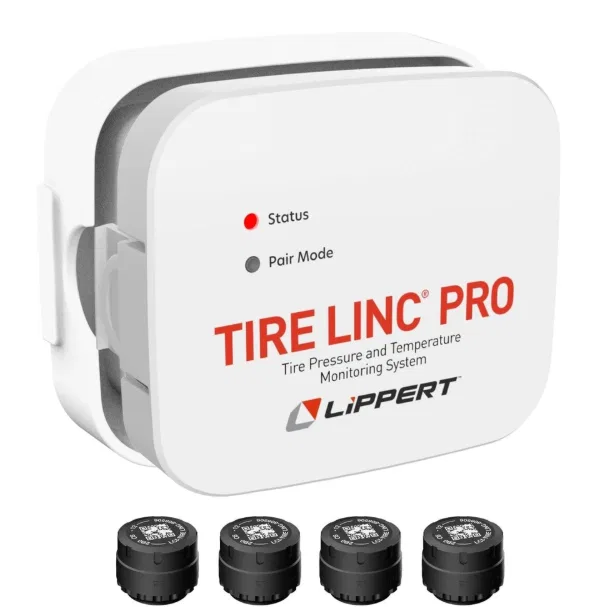 2024115889 – LIPPERT COMP Tire Pressure Monitoring System - TPMS, Universal 4 Sensors For Use With Apple CarPlay And ...